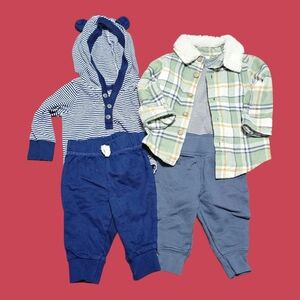 Carter's Striped Outfit Sets - Lot Of 2 - 3 Month
